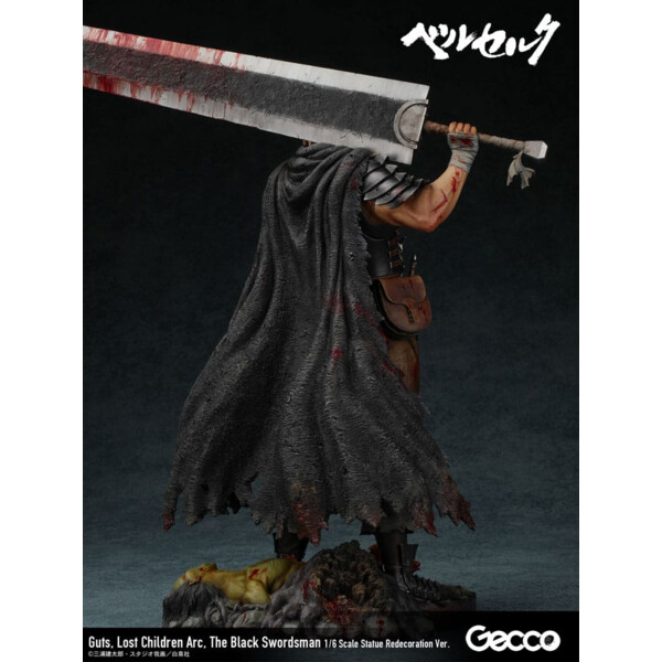 Berserk Estatua 1/6 Guts Lost Children Arc The Black Swordsman Redecoration Ver. 38 cm