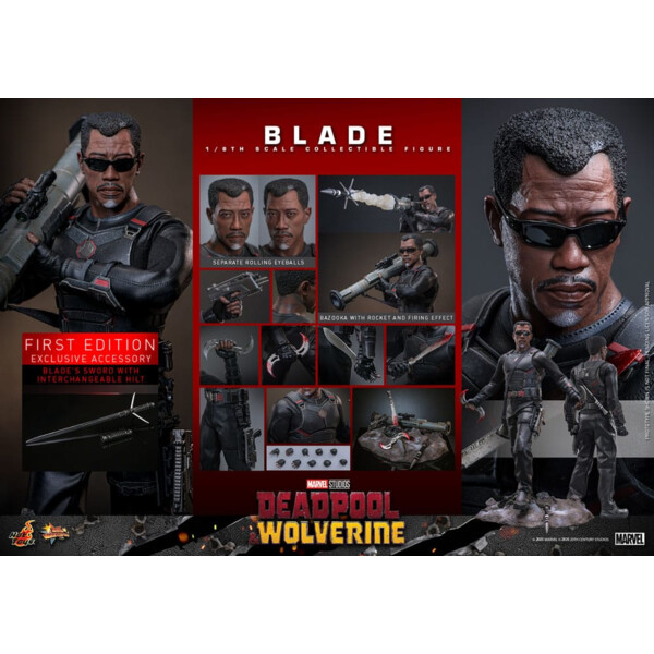Deadpool & Wolverine - Hot Toys 1/6 Blade 30 cm