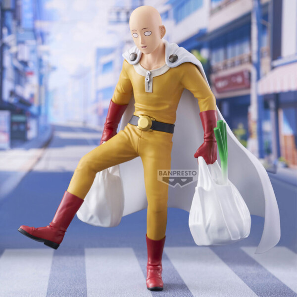 Saitama en modo flojo 😴 – Figura Life Ver. | One Punch Man (20 cm)