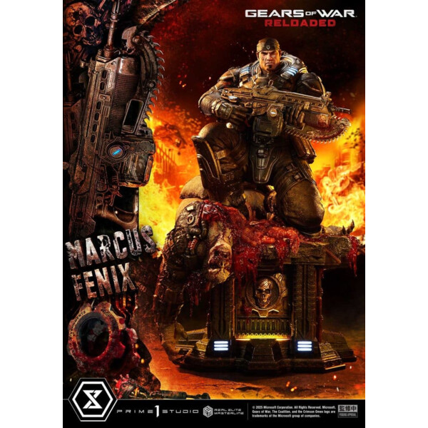 Gears of War: Reloaded – Estatua Real Elite Masterline Series 1/3 Marcus Fenix Ultimate Version 97 cm