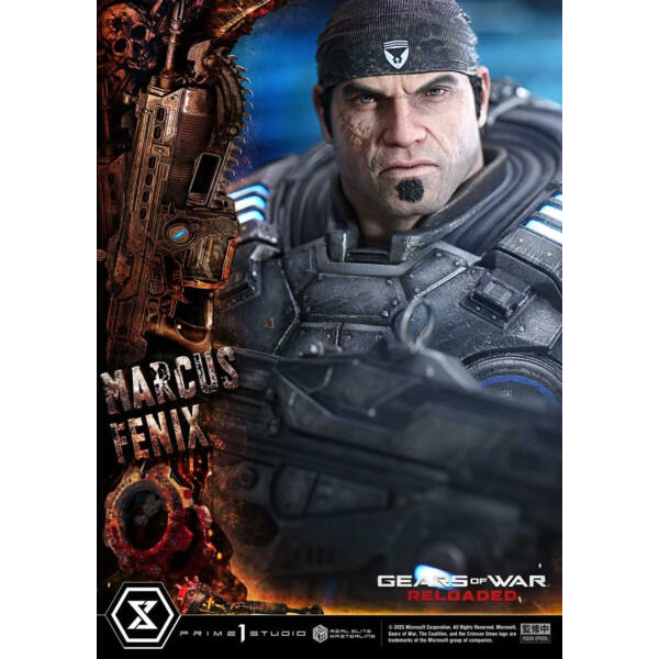 Gears of War: Reloaded – Estatua Real Elite Masterline Series 1/3 Marcus Fenix Ultimate Version 97 cm