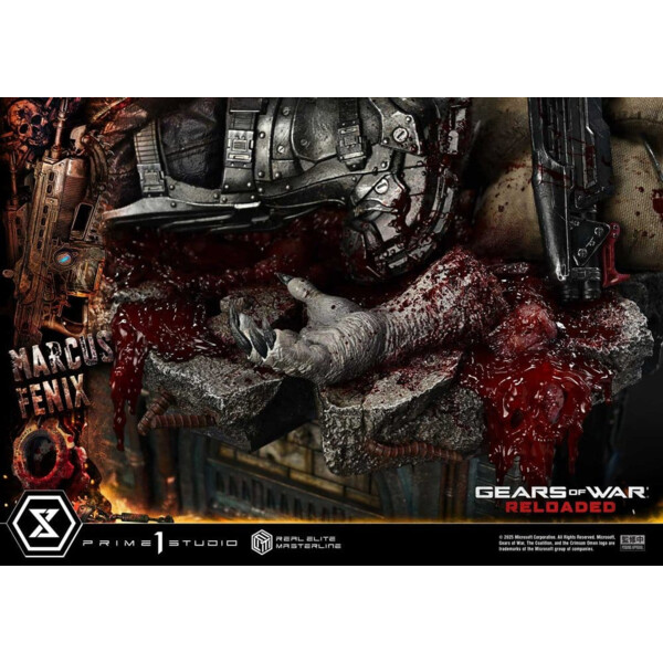 Gears of War: Reloaded – Estatua Real Elite Masterline Series 1/3 Marcus Fenix Ultimate Version 97 cm