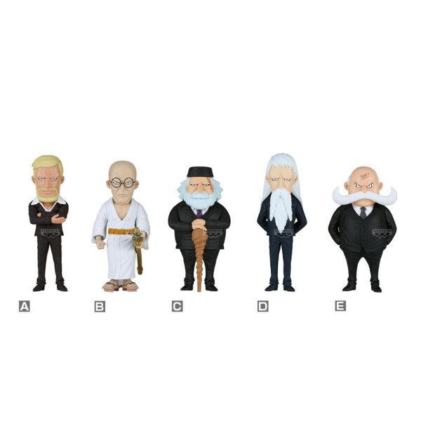 Figura Banpresto world collectable Five Elders One Piece 7cm