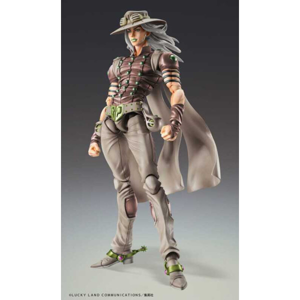 JoJo's Bizarre Adventure Part7 Steel Ball Run Figura Super Action Chozokado Gyro Zeppeli Third 16 cm