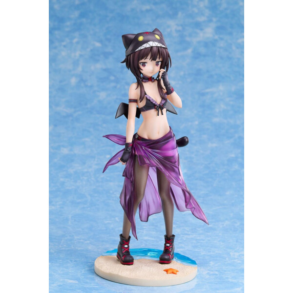 KonoSuba: An Explosion on This Wonderful World! Estatua 1/7 Megumin Chomusuke Swimsuit Ver. 22 cm