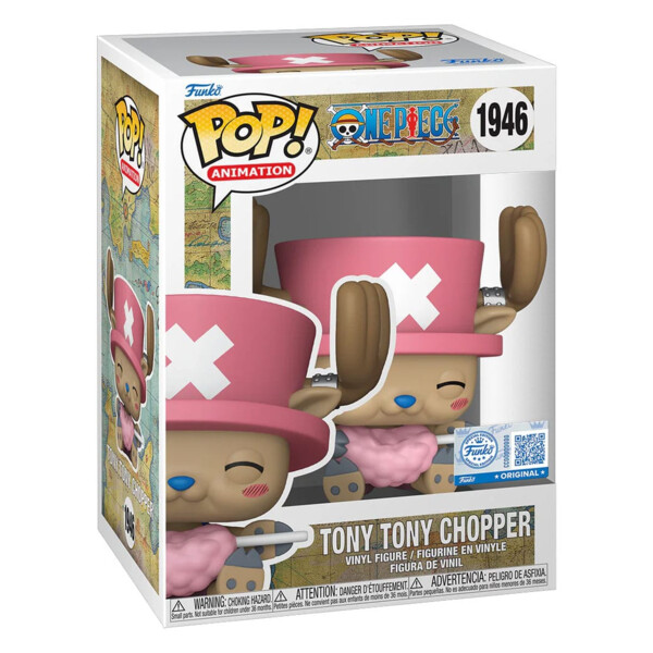 One Piece Figura POP! Animation Vinyl Tony Tony Chopper with Cotton Candy Exclusive 9 cm
