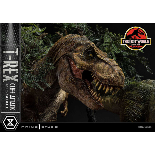 Prime 1 Studio -  Jurassic Park The Lost World 1/15 T-Rex Cliff Attack 53 cm