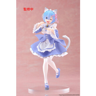 ReZero Starting Life in Another World Coreful Estatua PVC Rem Cat Maid Ver. Renewal 18 cm
