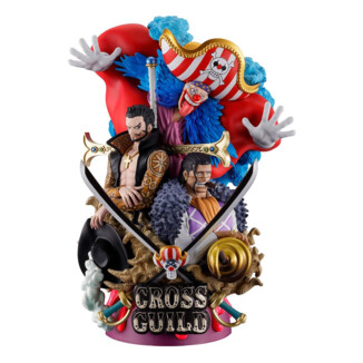 One Piece Petitrama DX Estatua PVC Logbox Re Birth 03 Cross Guild 15 cm